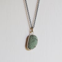 Image 2 of lucky pebble #10 (blue speckled)