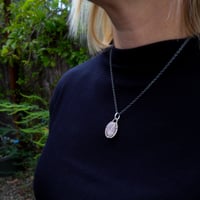 Image 2 of lucky pebble #11 (pinky w/ white lines)