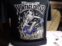 Image 1 of Customised Guitar Emporium hand blinged T shirt