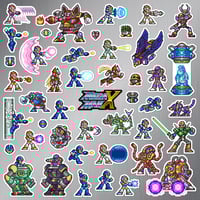 Image 2 of Mega Man X Sticker/Magnet Sets (45 Pieces)