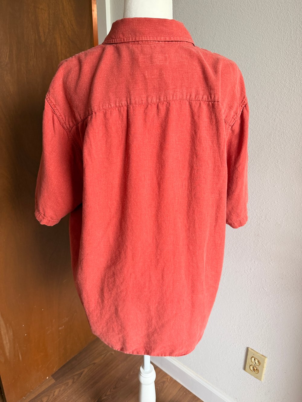 Image of Hand Stamped Orvis Hemp Blend Shirt — Butterfly