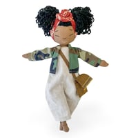 Image 1 of Yadira Handmade Linen Doll- (PREORDER - THIS ITEM WILL SHIP ON OR BEFORE JUNE 30TH, 2026)
