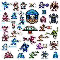 Image 1 of Mega Man III Sticker/Magnet Sets (32 Pieces)