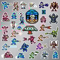 Image 2 of Mega Man III Sticker/Magnet Sets (32 Pieces)