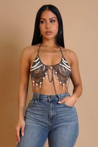 Image 1 of Noire Drip Chain Top