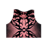 Image 2 of CROP Pink Dyed Urchin - Skystained Tank Top (Unisex)