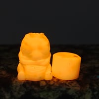 Image 2 of Gus Lanyard bead set- orange creamsicle 