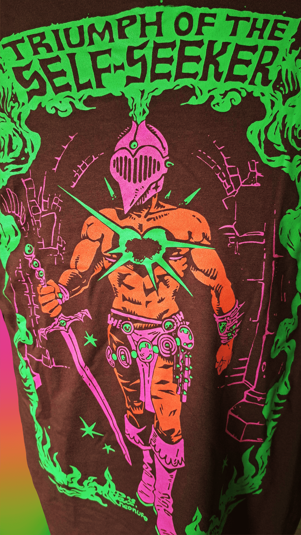 Image of "Triumph of the Self-Seeker" BROWN T-shirt (PRE-ORDER)