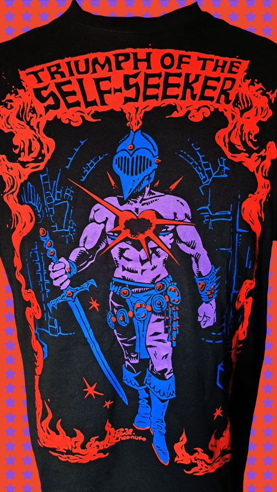 Image of "Triumph of the Self-Seeker" BLACK T-shirt (PRE-ORDER)