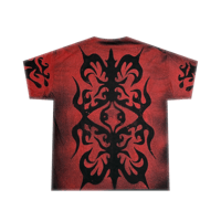 Image 2 of Red Dyed Butterfly - Skystained Shirt (Unisex)