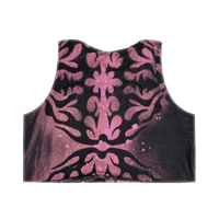 Image 2 of CROP Purple Dyed Urchin - Skystained Tank Top (Unisex)