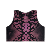 Image 3 of CROP Purple Dyed Urchin - Skystained Tank Top (Unisex)