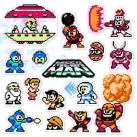 Image 1 of Mega Man Sticker/Magnet Sets (16 Pieces) 