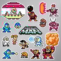 Image 2 of Mega Man Sticker/Magnet Sets (16 Pieces) 