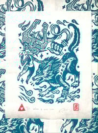 Image 1 of Wolf Link & Midna! Twilight Princess Print