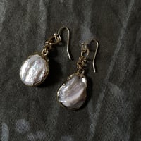 Image 1 of CHAIN EARRINGS WITH PEARL