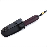 Image 2 of RanchDog Burgundy Micarta + Black Micarta