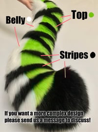 Image 3 of Custom Color Giant Tiger Tail