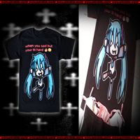Image 2 of miku fit hard t-shirt