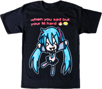 Image 3 of miku fit hard t-shirt