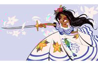 Image 1 of Folklorico Dancer Mini Print