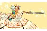 Image 1 of Pollera Dancer Mini Print