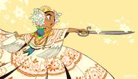 Image 1 of Pollera Dancer Print
