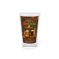 Image 1 of Cinco de Mayo Craft Brew Pint Glass 16oz — Washington Craft Brew Talk 2026
