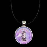 Image 2 of rainbow angel kitty necklace