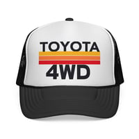 Image 2 of  Vintage Toyota 4WD TRD Mens Trucker Hat - Retro Mesh Snapback Cap