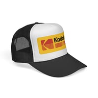 Image 2 of Vintage Kodak Mens Mesh Snapback Trucker Hat Black - Retro Adjustable Cap