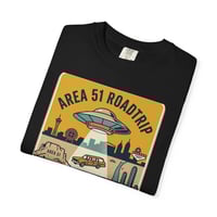 Image 3 of Area 51 Roadtrip T-Shirt — Retro UFO Desert Road Trip Tee (Las Vegas to Desert)