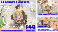 Image 1 of Gigi Fan Plush Keychain [PREORDER] 