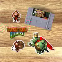 Image 3 of Donkey Kong Country Sticker/Magnet Sets (29 Pieces)