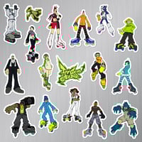 Image 2 of Jet Grind Radio Sticker/Magnet Sets (17 Pieces) 