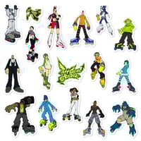 Image 1 of Jet Grind Radio Sticker/Magnet Sets (17 Pieces) 