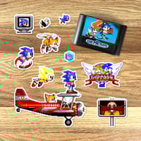 Image 3 of Sonic the Hedgehog 2 Sticker/Magnet Sets (43 Pieces)