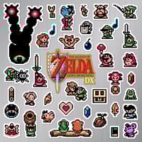 Image 2 of The Legend of Zelda: Link's Awakening DX Sticker/Magnet Sets (36 Pieces) 