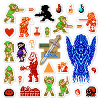 Image 1 of Zelda II: The Adventure of Link Sticker/Magnet Sets (30 Pieces) 