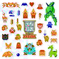Image 1 of The Legend of Zelda Sticker/Magnet Sets (31 Pieces) 