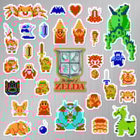 Image 2 of The Legend of Zelda Sticker/Magnet Sets (31 Pieces) 