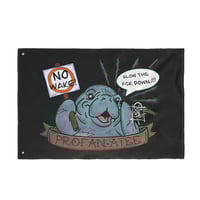 Image 1 of "Profan-atee" Double Sided Flag