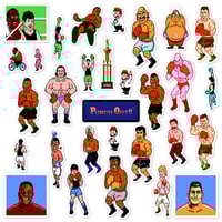 Image 1 of Mike Tyson's Punch-Out!! Sticker/Magnet Sets (30 Pieces)