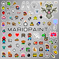 Image 2 of Mario Paint Sticker/Magnet Sets (84 Pieces)