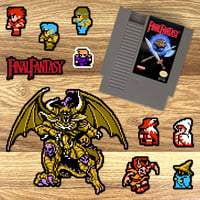 Image 3 of Final Fantasy NES Sticker/Magnet Sets (64 Pieces)