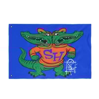 Image 1 of Seminole Heights Swamp Puppy Double Sided Flag
