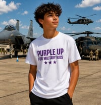 Image 1 of Purple Up for Military Kids Shirt