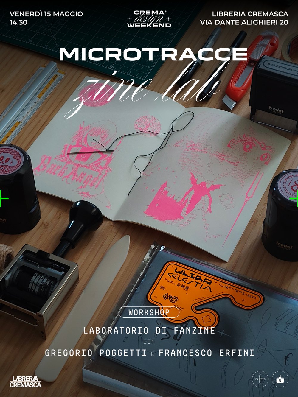 Image of MicroTracce Zine Lab - Crema Design Weekend 2026