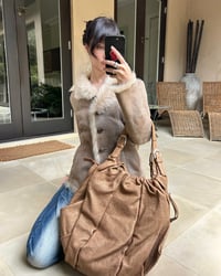 Image 13 of BEIGE MOUTON LEATHER JACKET