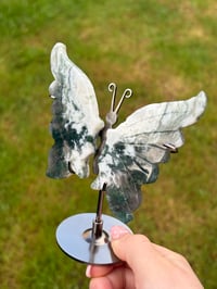 Image 4 of Moss Agate Butterfly Wings